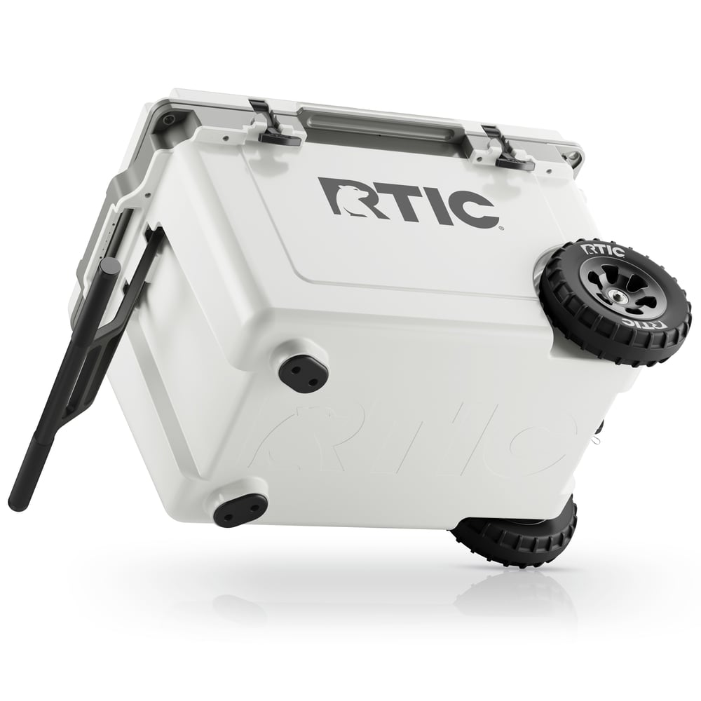 52 QT Ultra-Light Wheeled Cooler White & Grey - Image 5