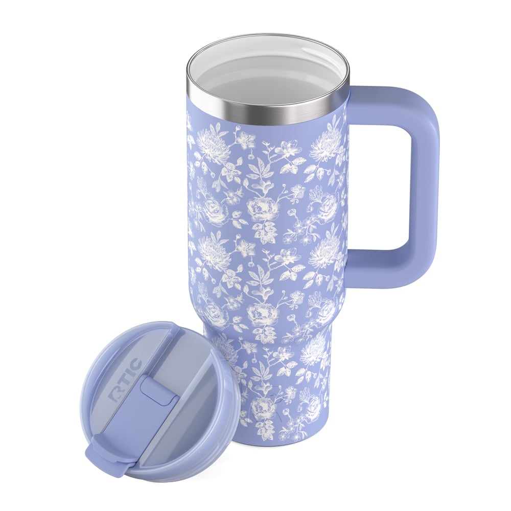 Road Trip Tumbler Periwinkle Bouquet - Image 4