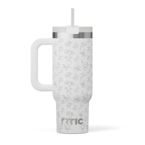 Road Trip Tumbler White Magnolias