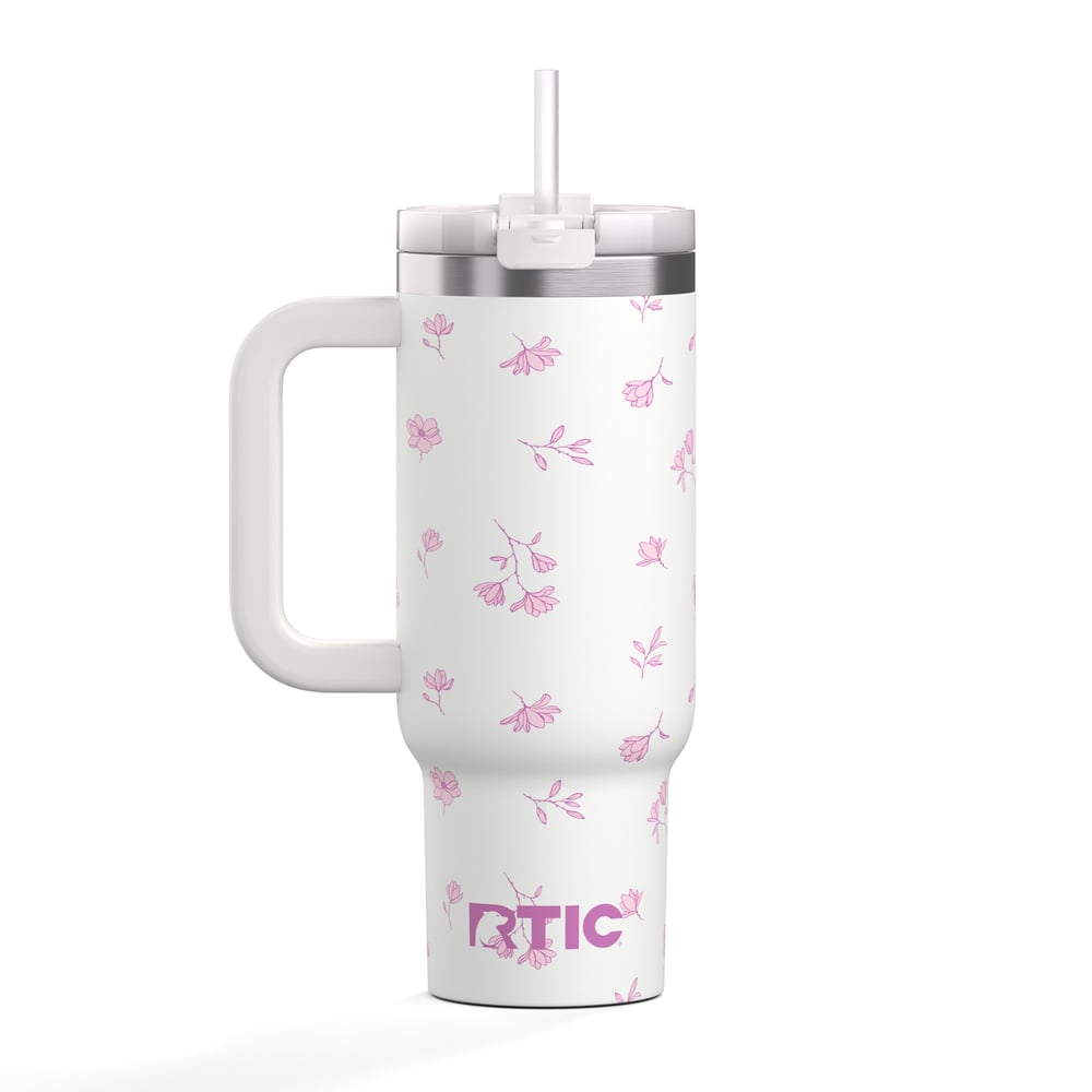 Road Trip Tumbler Pink Magnolias