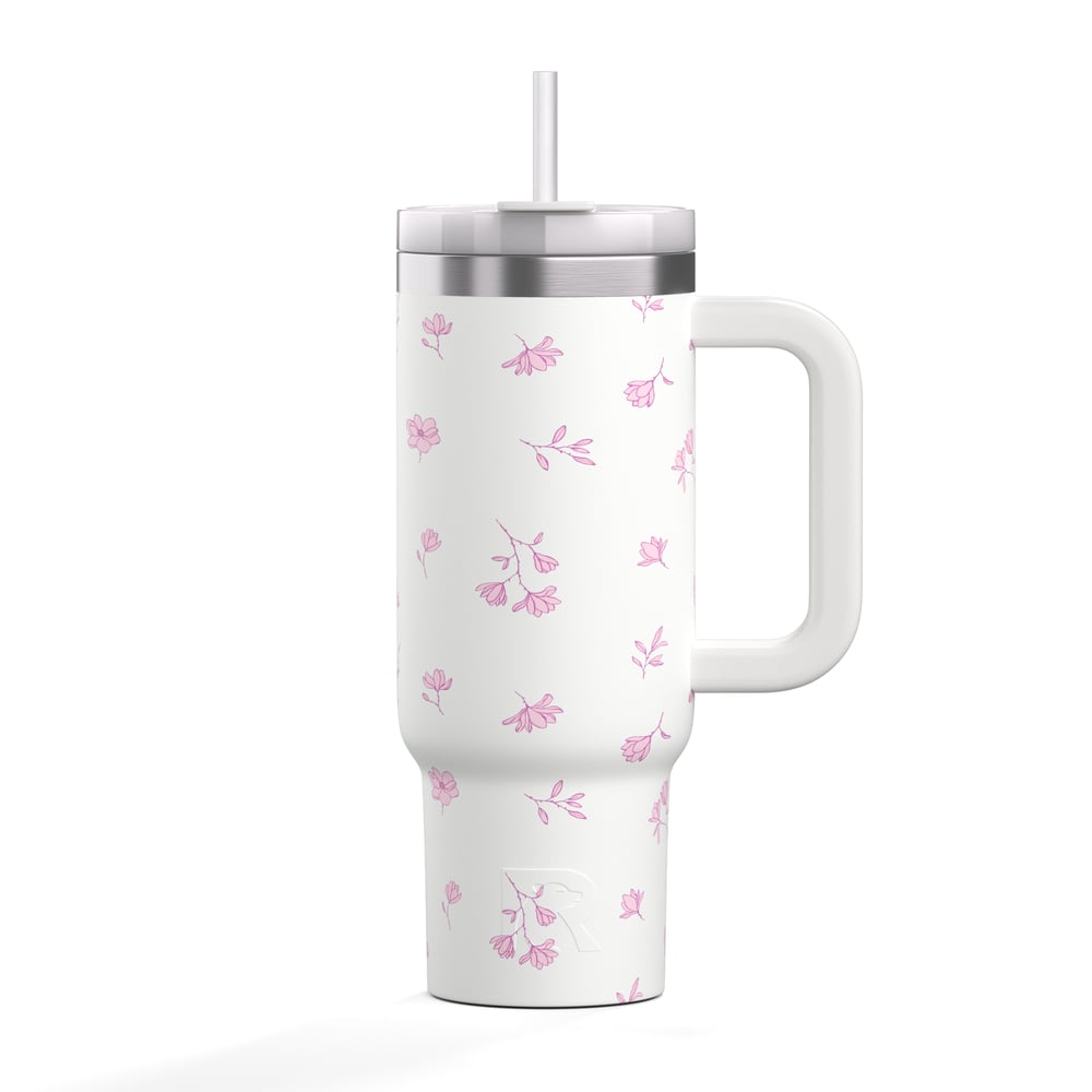 Road Trip Tumbler Pink Magnolias - Image 2