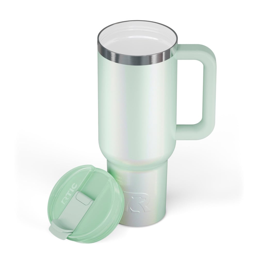 Road Trip Tumbler Fresh Mint Glitter - Image 3