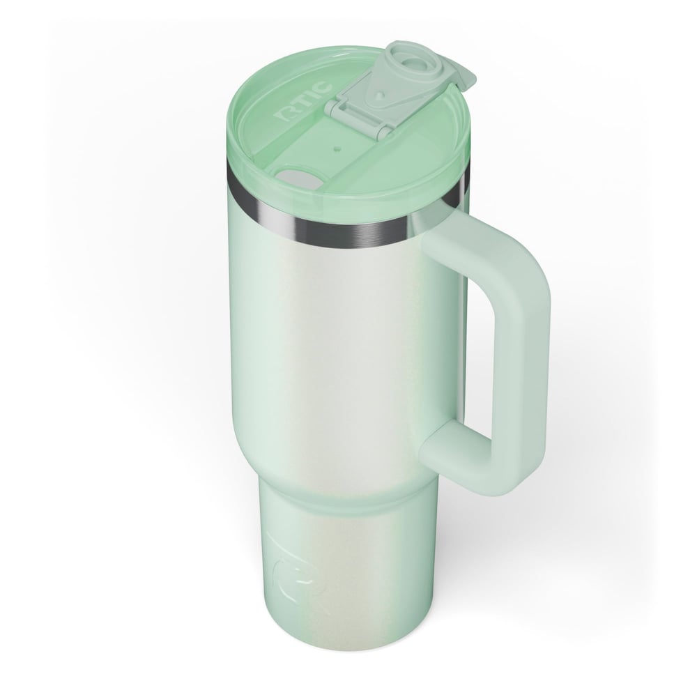 Road Trip Tumbler Fresh Mint Glitter - Image 5