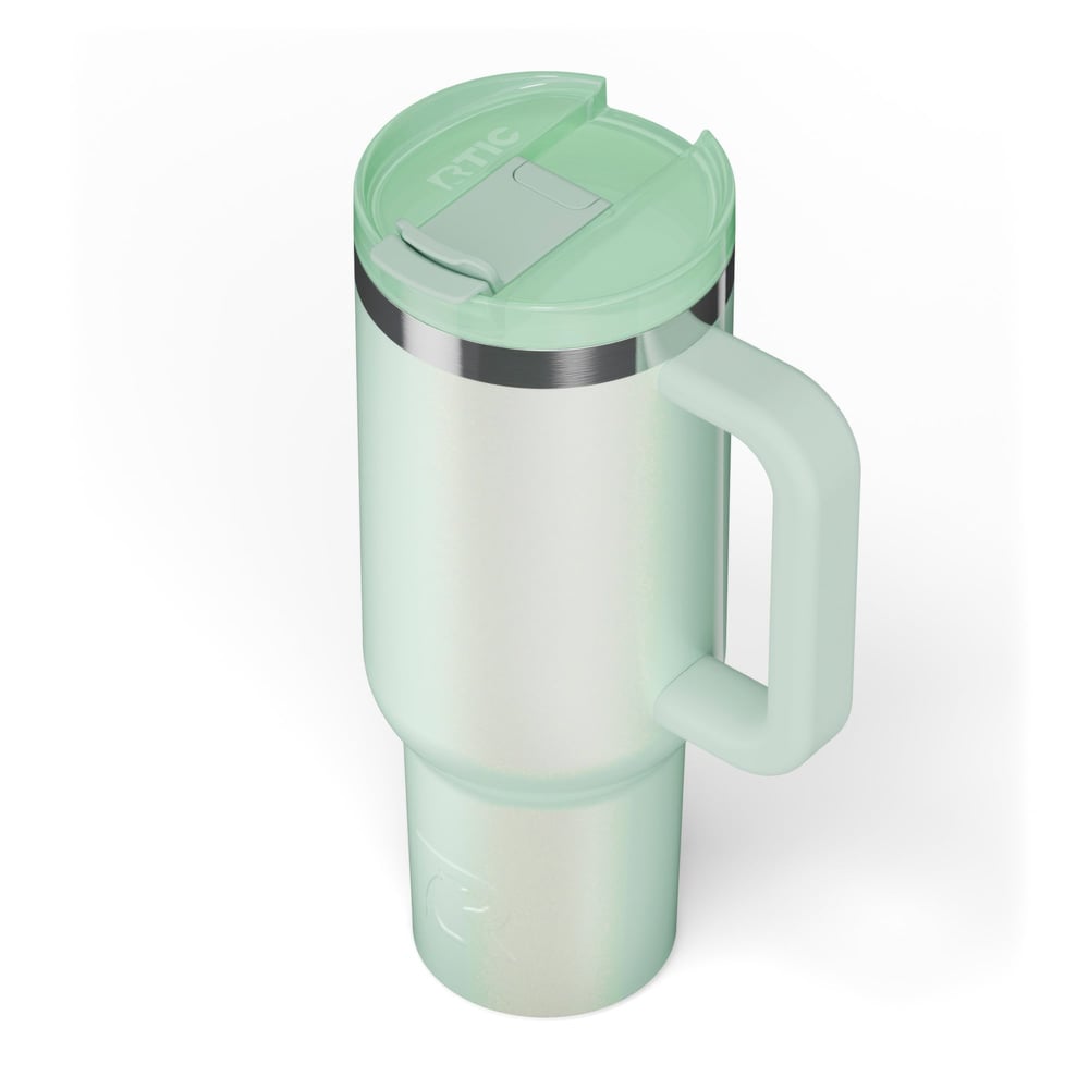 Road Trip Tumbler Fresh Mint Glitter - Image 6