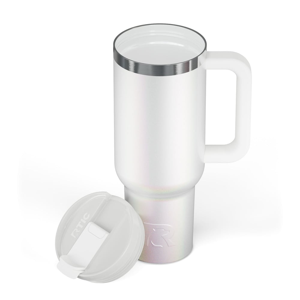 Road Trip Tumbler White Glitter - Image 3
