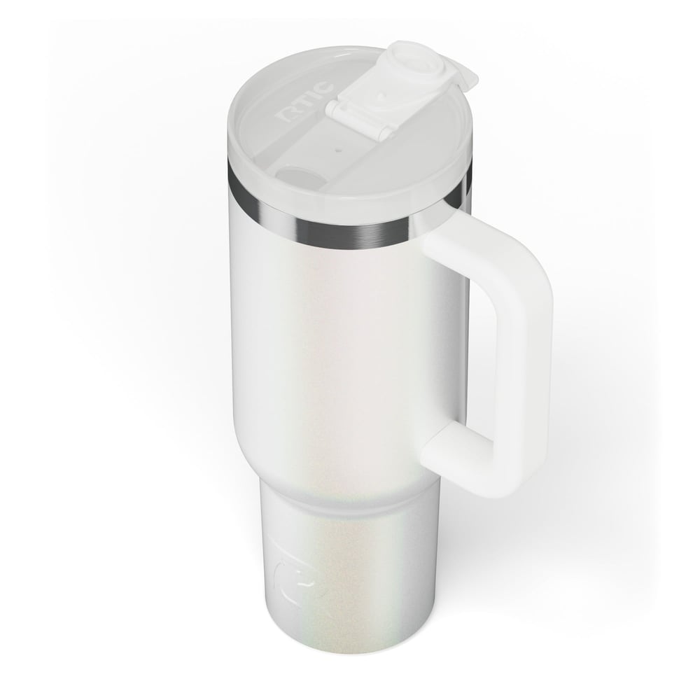 Road Trip Tumbler White Glitter - Image 5