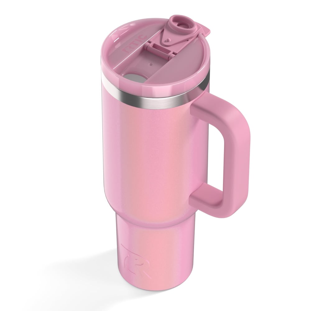 Road Trip Tumbler Dusty Rose Glitter - Image 6