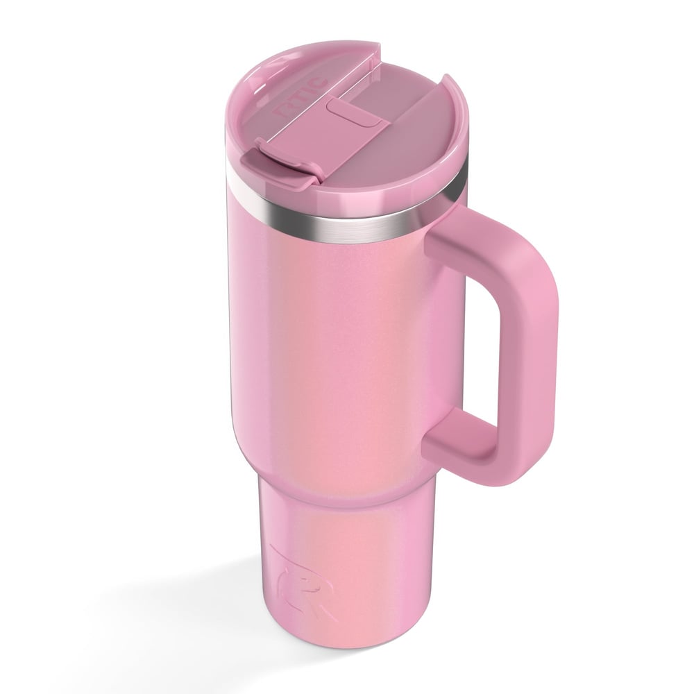 Road Trip Tumbler Dusty Rose Glitter - Image 7