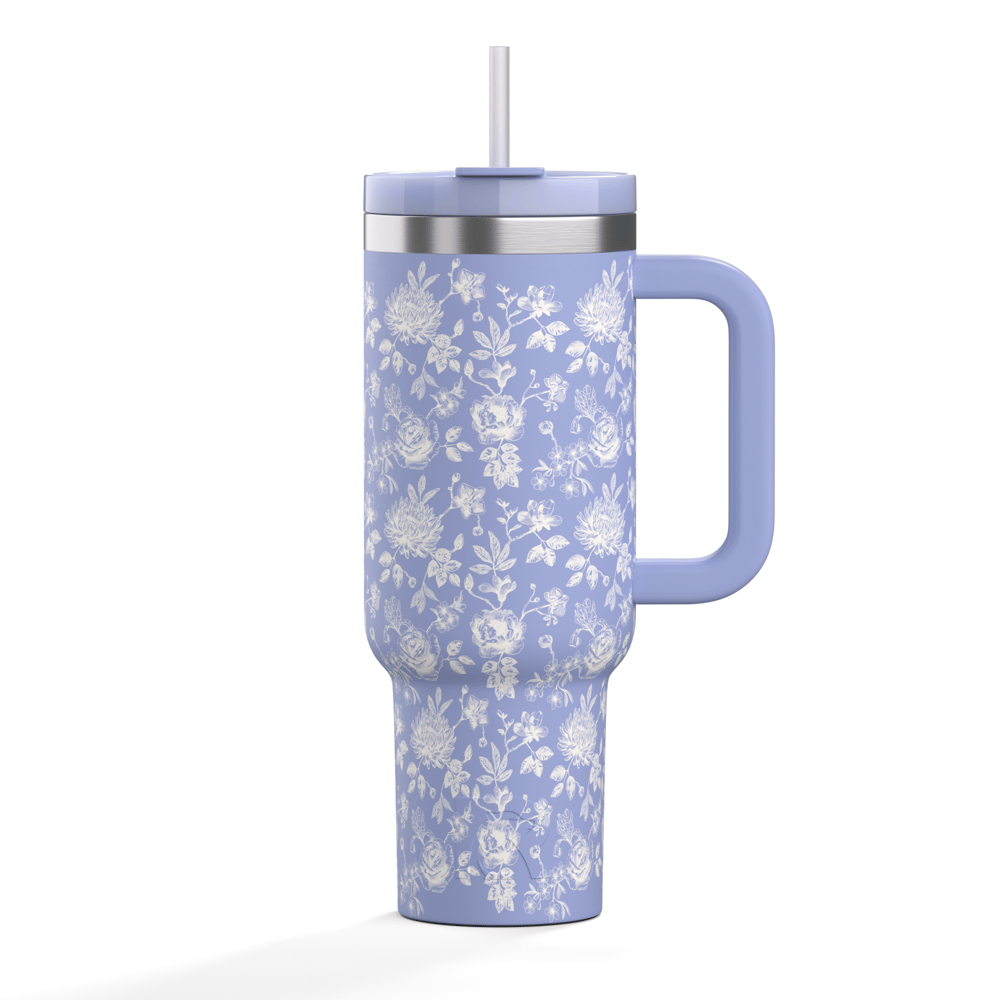 Road Trip Tumbler Periwinkle Bouquet - Image 2