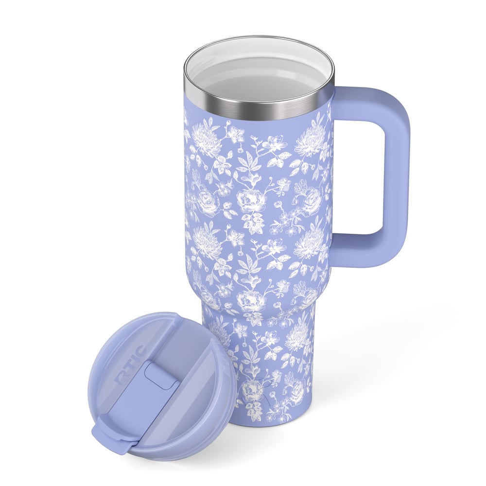 Road Trip Tumbler Periwinkle Bouquet - Image 4