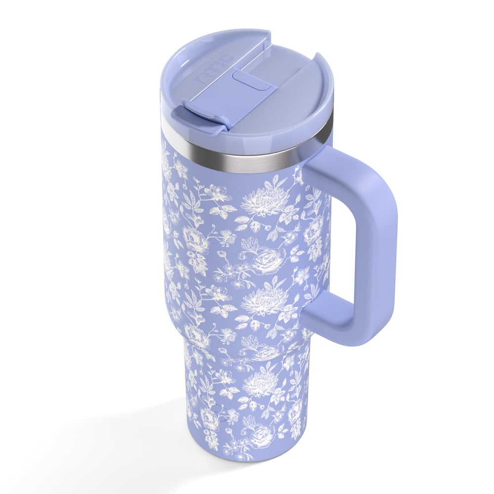 Road Trip Tumbler Periwinkle Bouquet - Image 7
