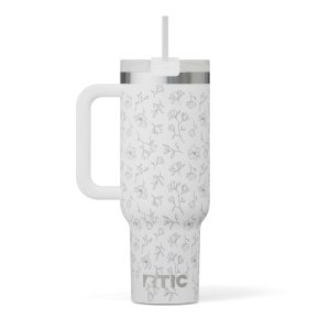Road Trip Tumbler White Magnolias