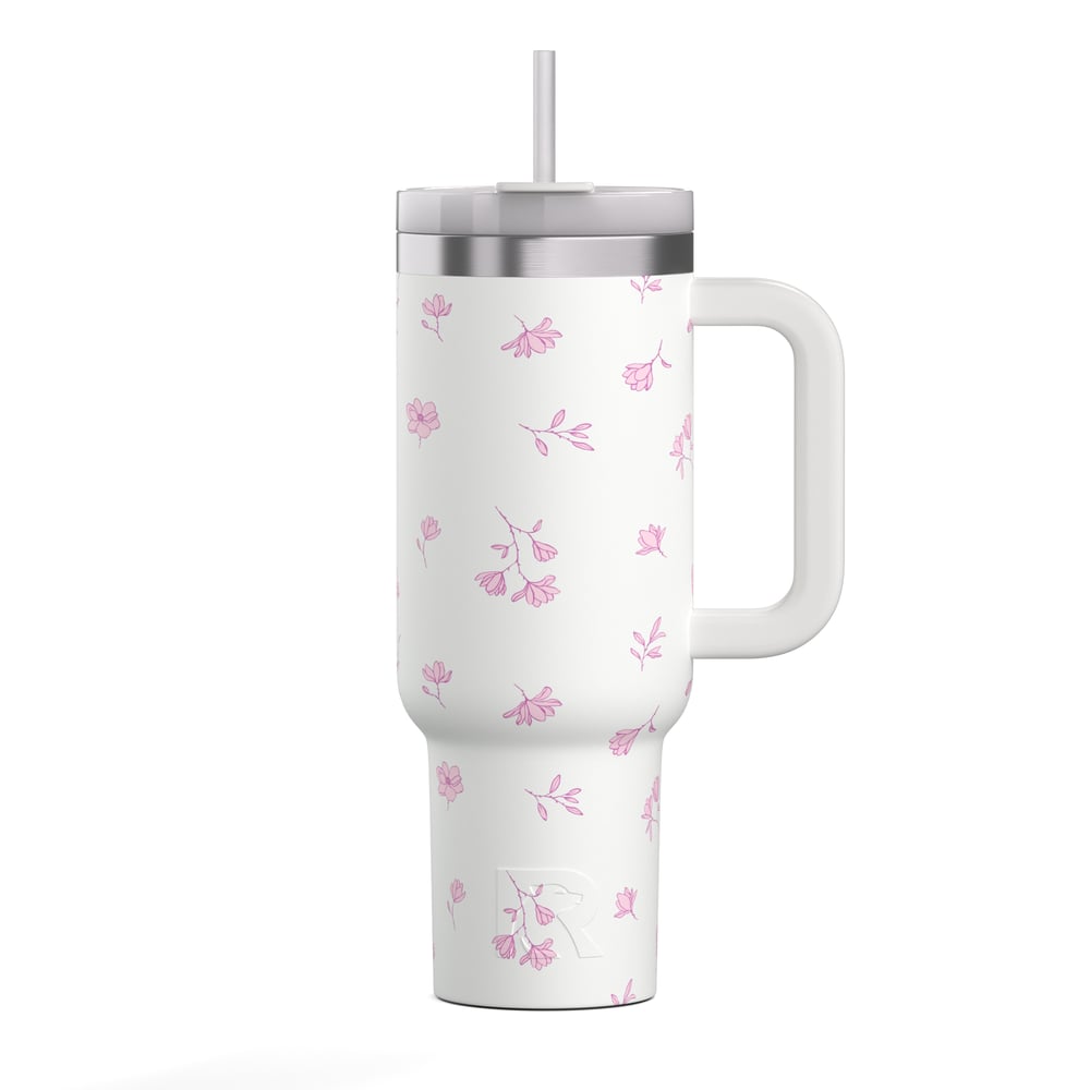 Road Trip Tumbler Pink Magnolias - Image 2