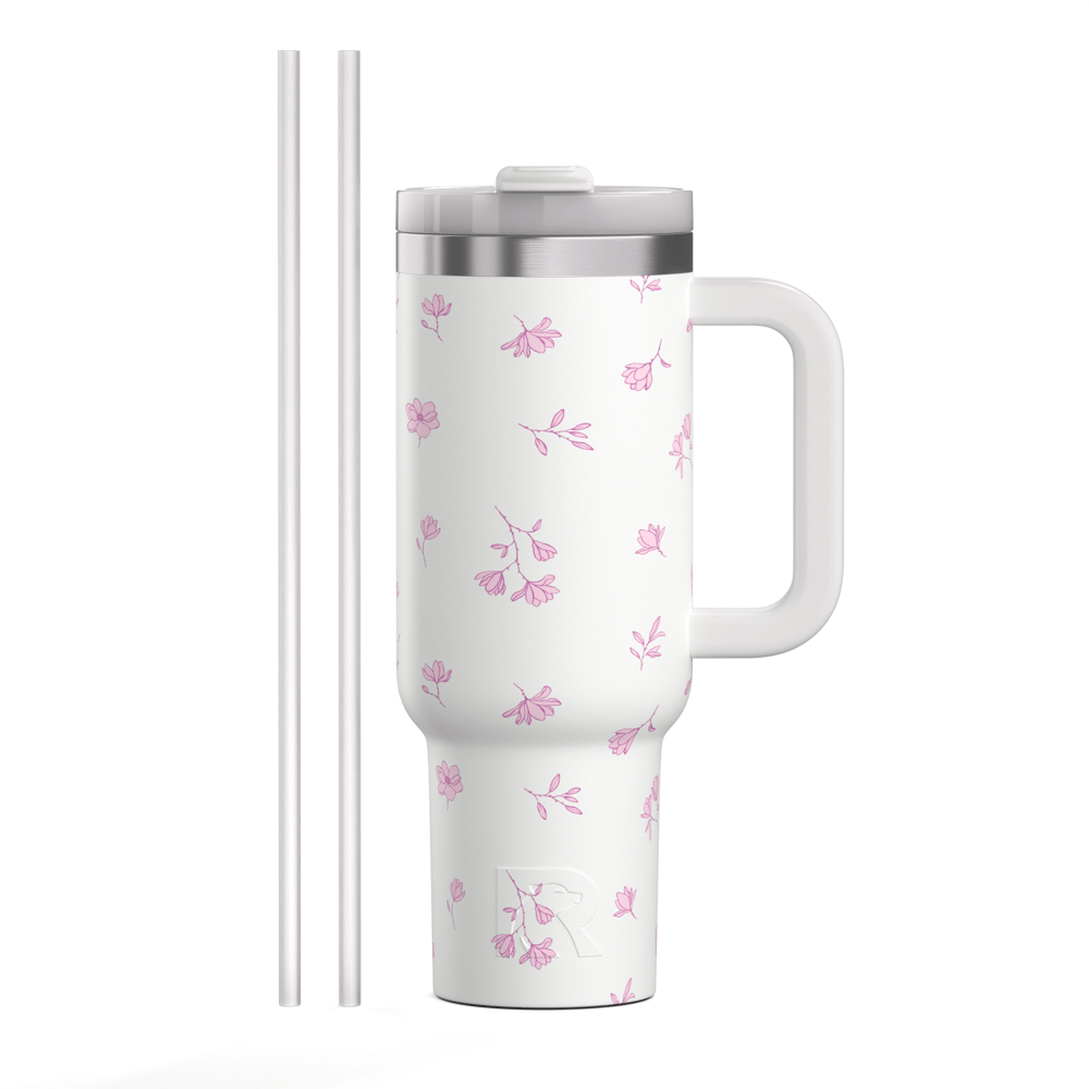 Road Trip Tumbler Pink Magnolias - Image 3