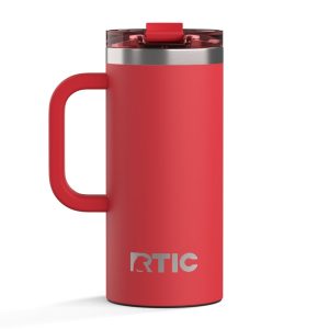 Road Trip Travel Mug Flag Red