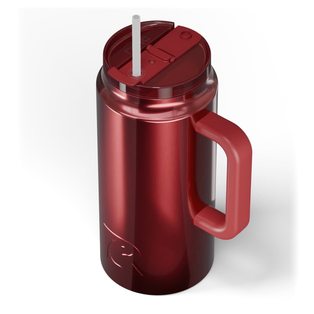 64oz Road Trip Tumbler Black Cherry Metallic - Image 4