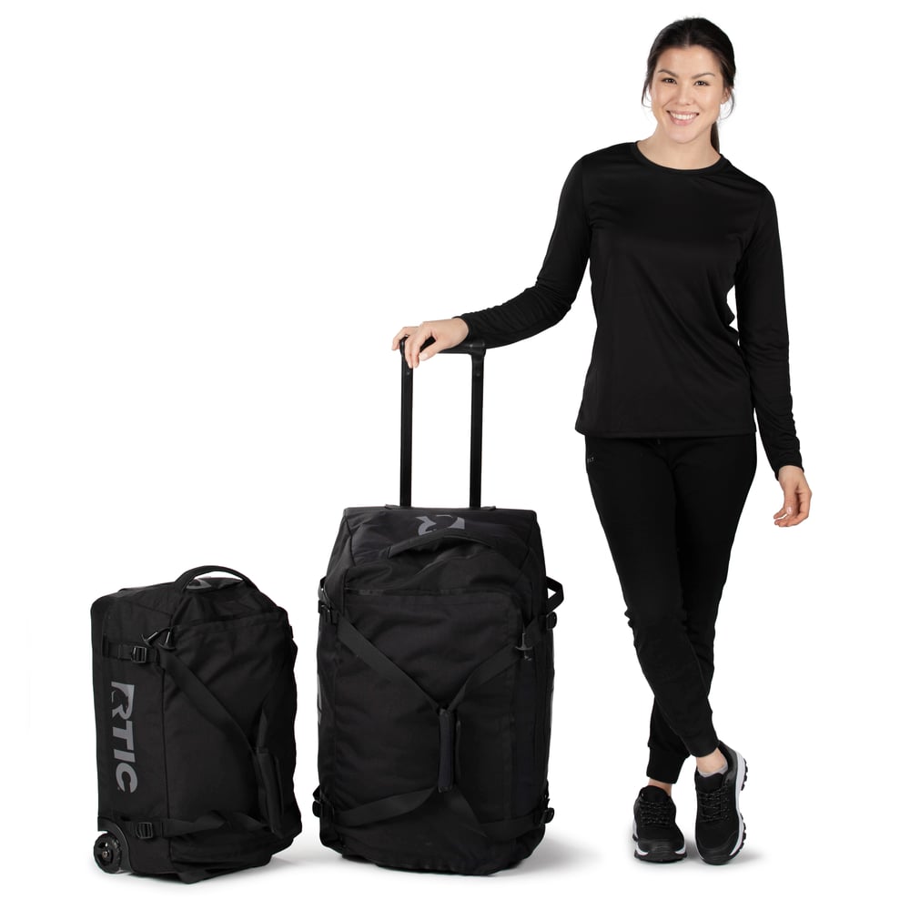 Road Trip Rolling Duffle Bag Black - Image 17