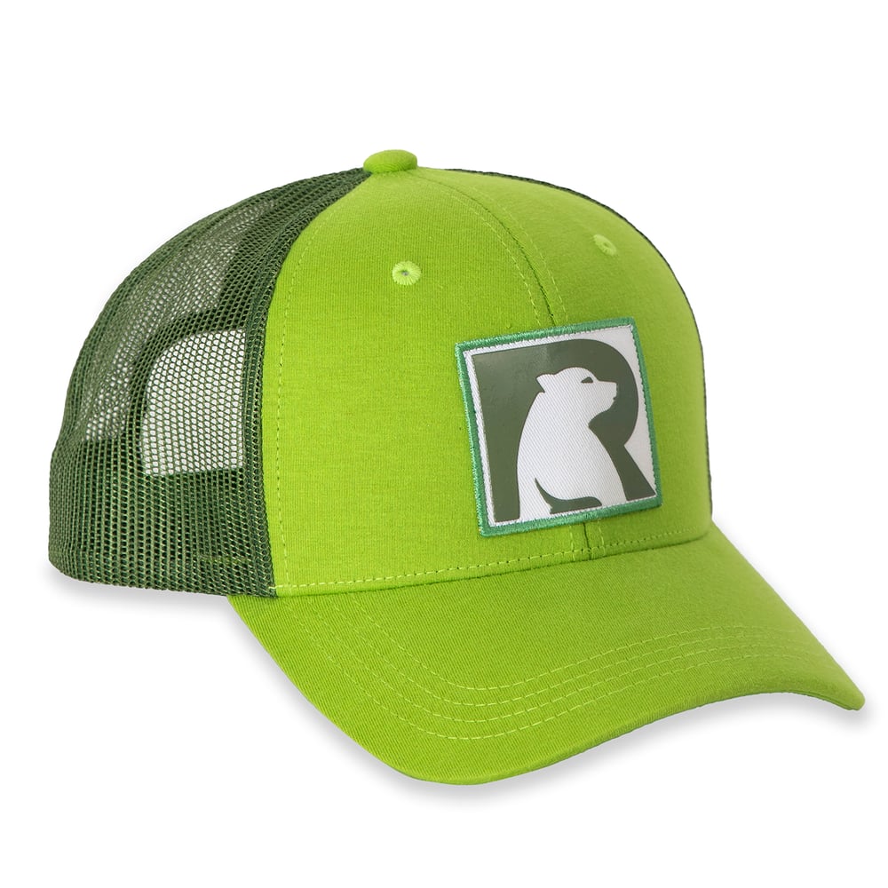 Bear Logo Truckers Hat Tree Frog / Palm