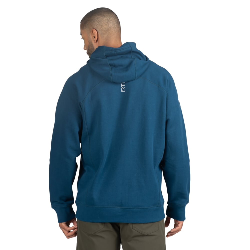 Water-Repellent Pullover Hoodie – Relaxed Fit Dark Navy - Image 6