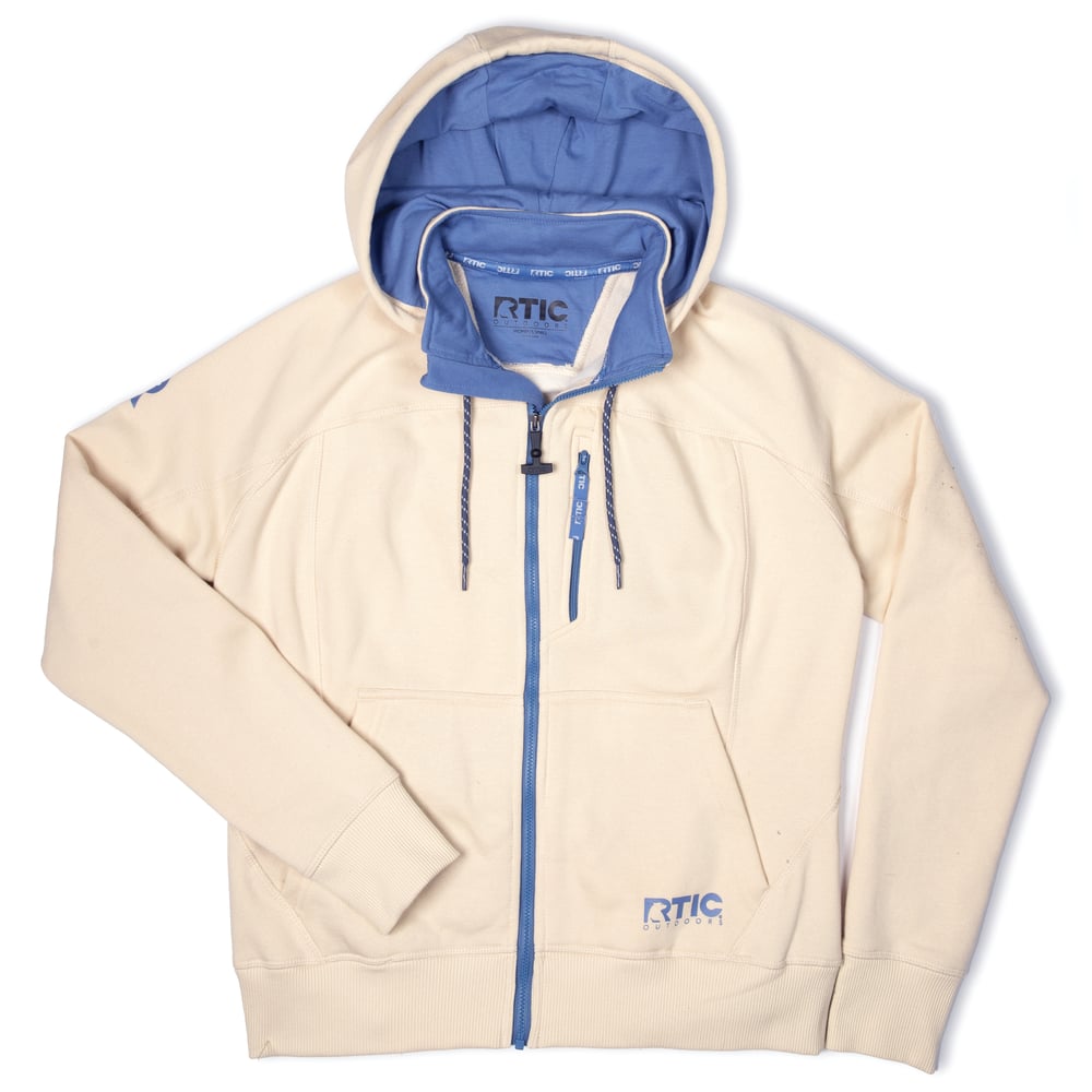 Women's Water-Repellent Full-Zip Hoodie Bone - Image 2