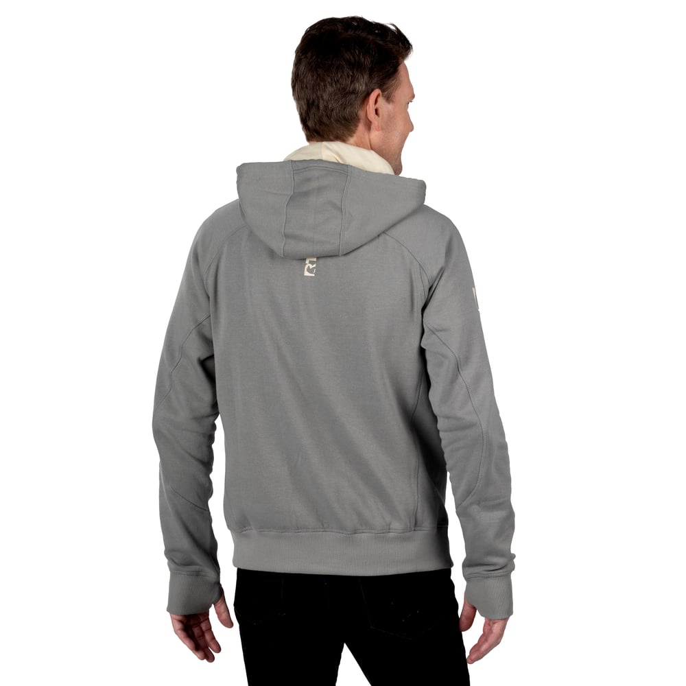 Men's Water-Repellent Full-Zip Hoodie Granite - Image 8