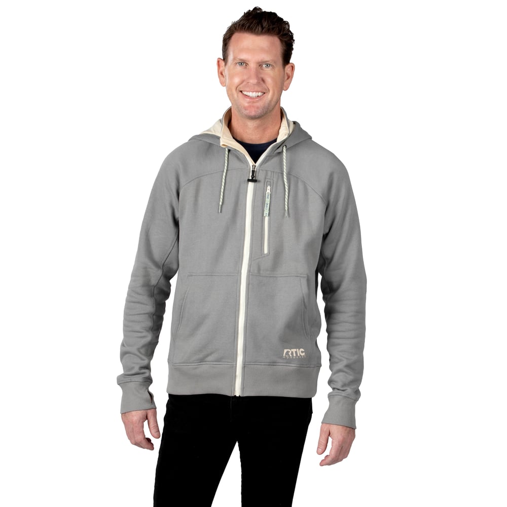 Men's Water-Repellent Full-Zip Hoodie Granite