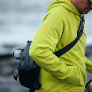 Water-Repellent Pullover Hoodie – Athletic Fit Green Apple
