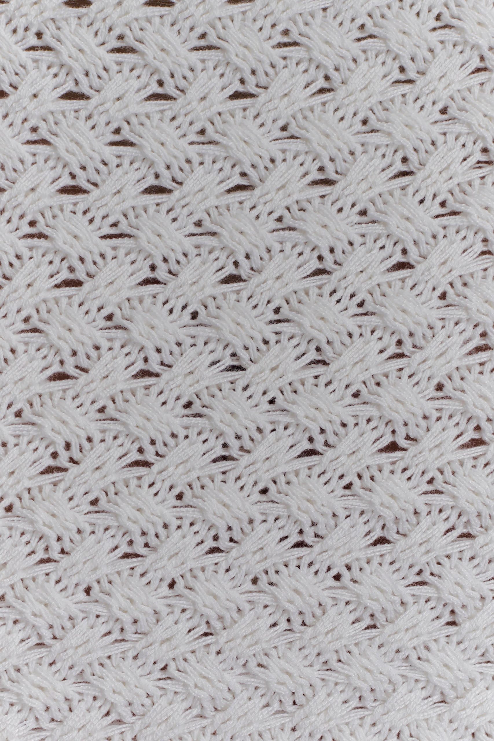 Terrymae Crochet Mini Skirt - White - Image 5