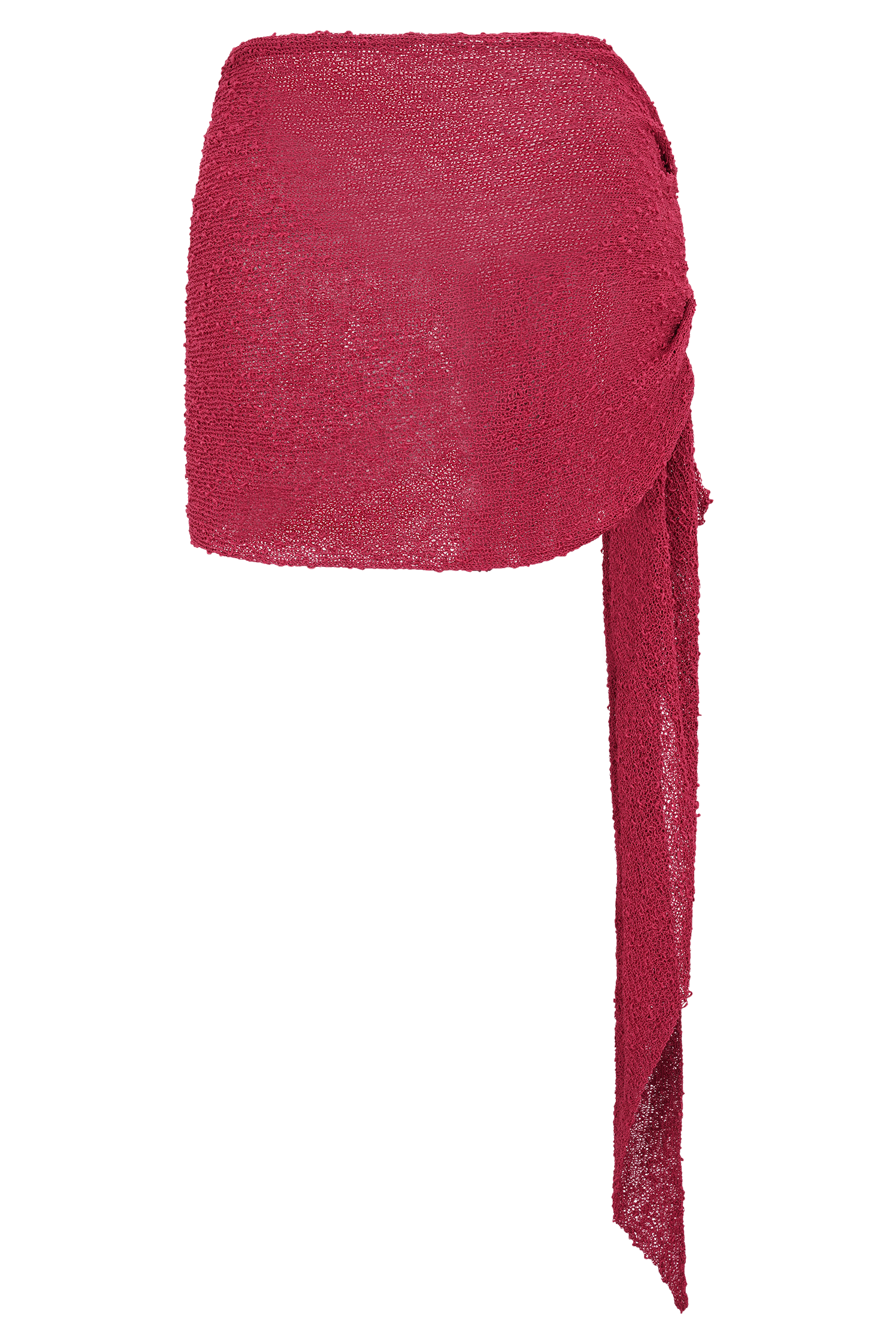 Sammy Boucle Knit Cover Up - Dragonfruit - Image 5